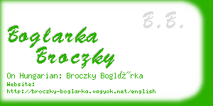 boglarka broczky business card